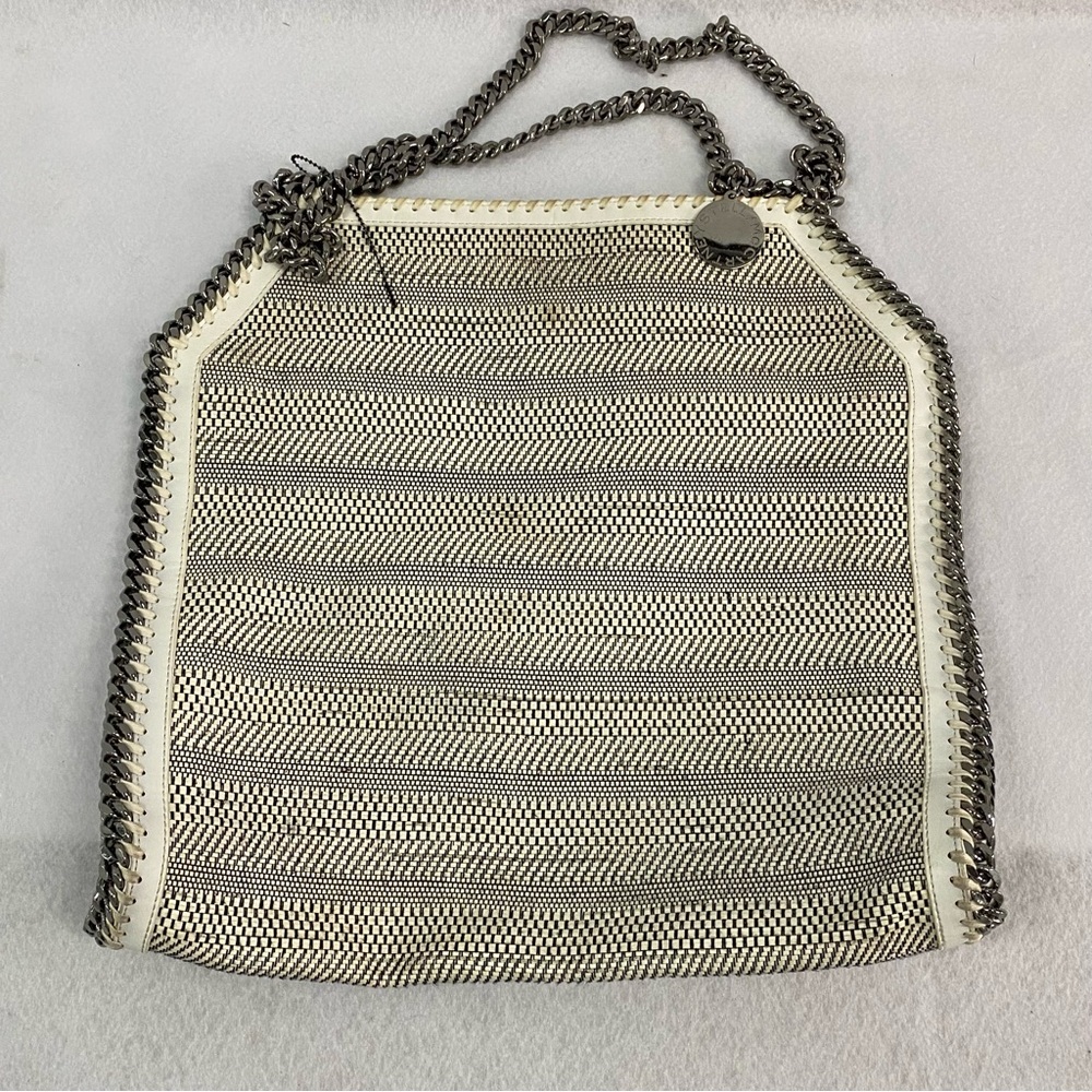Stella McCartney Cream and Silver Chain Shoulder Bag